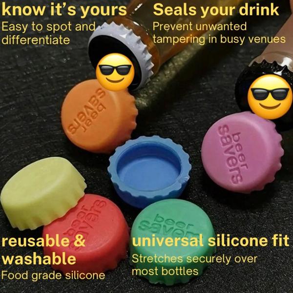 Safesip Bottle Stoppers (6-Pack)